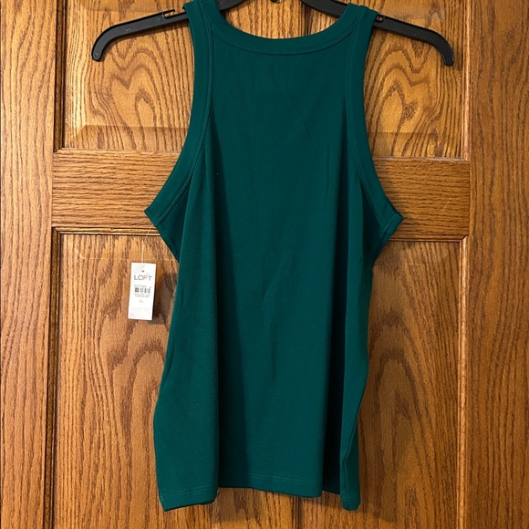LOFT Teal Ribbed Sleeveless Top - Picture 5 of 5